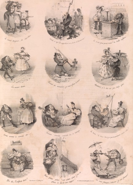 Twelve Satirical Vignettes (Le Charivari