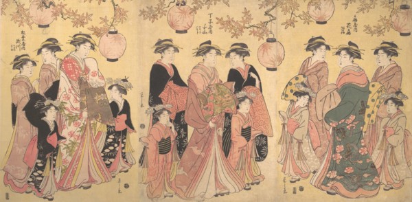 The Yoshiwara Parade in Autumn