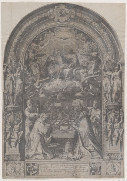 The Coronation of the Virgin with St Lawrence