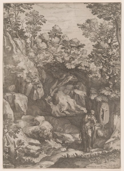 Mary Magdalen Repentant in the Wilderness