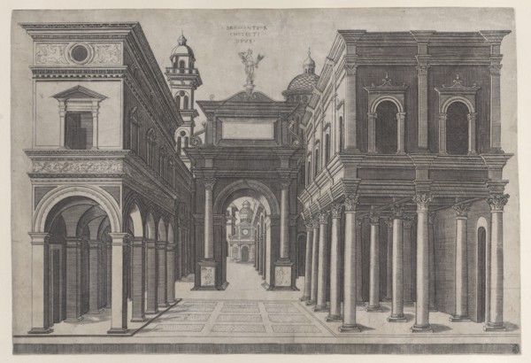 A street with various buildings