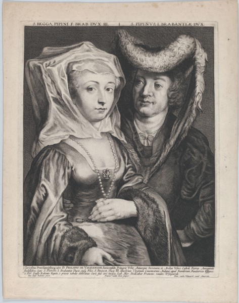 Saint Pepin I and his daughter