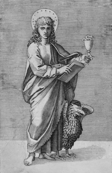 Saint John holding chalice in left hand