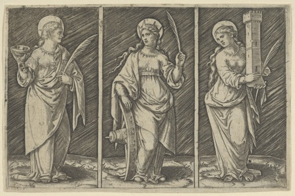 Saint Barbara (left)