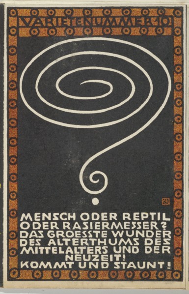 Variety Act 10: Man or Reptile or Razor? (Varietenummer 10: Mensch oder Reptil oder Rasier...