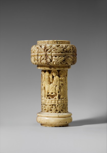 Part of an Ivory Crozier with the Entry into Jerusalem