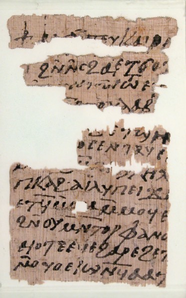 Papyri Fragments of a Letter to Pesenthius