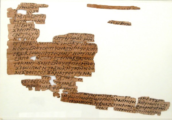 Papyrus Fragment of a Letter and Grain Account