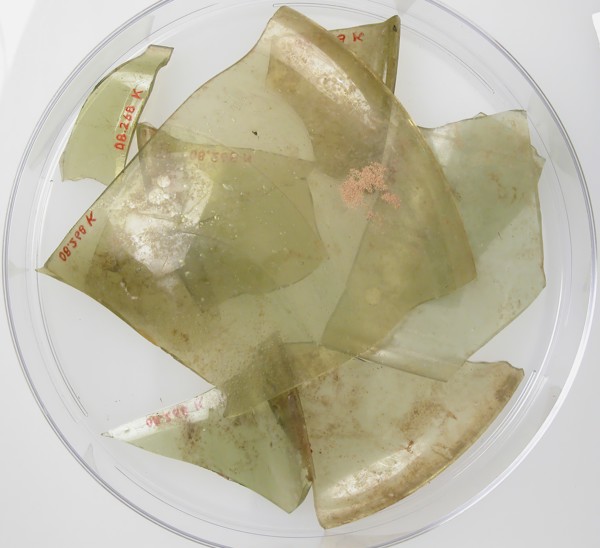 Glass Fragments from a Vessel