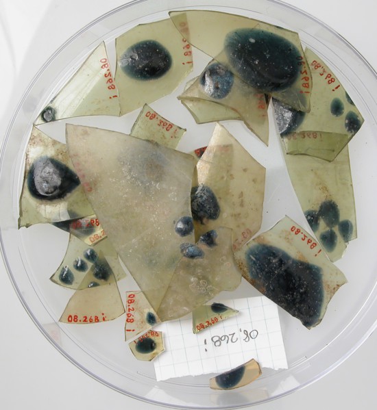 Glass Fragments from a Vessel