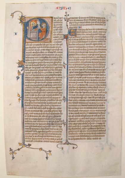 Manuscript Leaf with the Opening of the Epistle of Saint Paul to the Ephesians