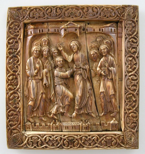 Plaque with Doubting Thomas
