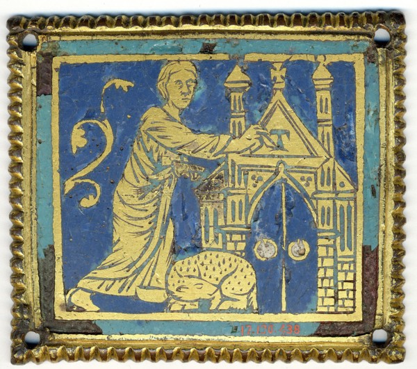 Plaque with Marking of the Door with the Letter Tau