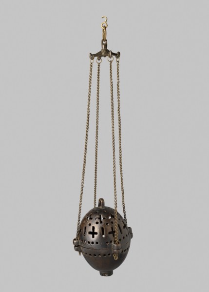 Censer with Pierced Geometric Motifs