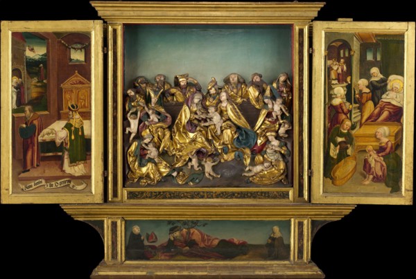 Altarpiece with scenes from the life of the Virgin