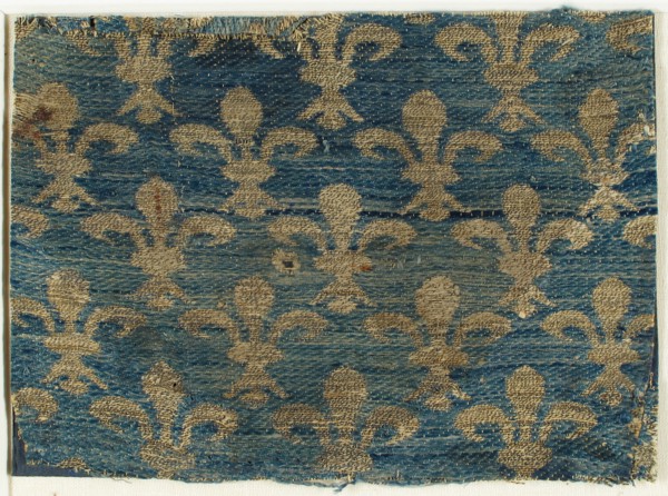 Textile with Fleur-De-Lis Motif