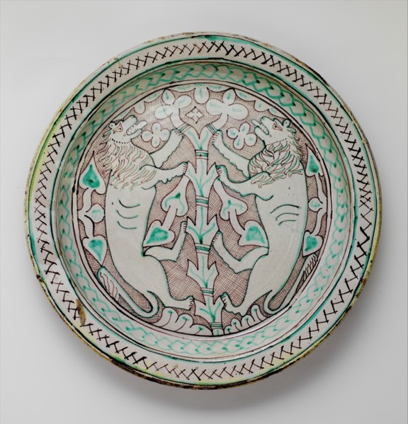 Dish with Rampant Lions