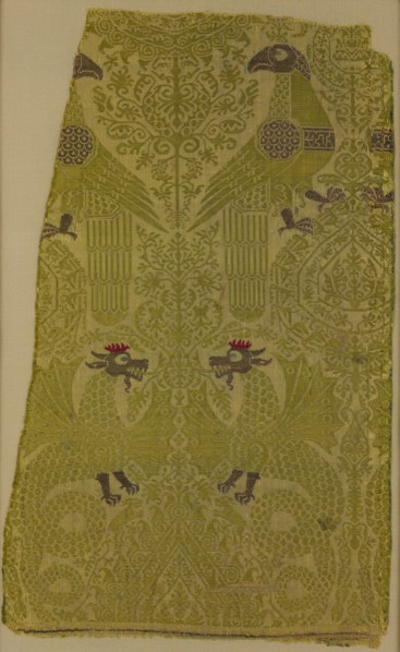 Textile Fragment with brocade with Bird