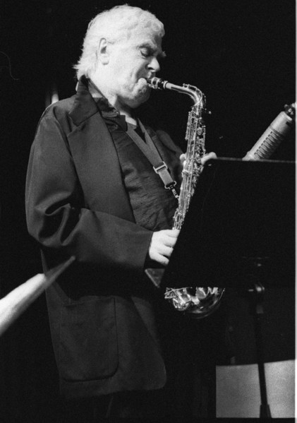 Charlie Mariano, Brecon Jazz Festival, Brecon, Powys, Wales, Aug 2002.