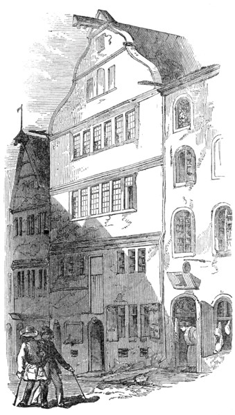 Birthplace of Beethoven, at Bonn, 1845. Creator: Unknown.