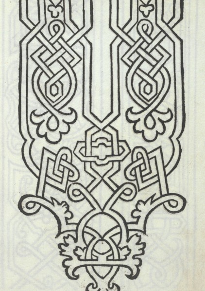 Libro quarto. De rechami per elquale se impara in diuersi modi lordine e il modo de recamare...Opera noua, page 10 (recto), ca. 1532.