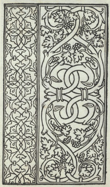 Libro quarto. De rechami per elquale se impara in diuersi modi lordine e il modo de recamare...Opera noua, page 14 (recto), ca. 1532.