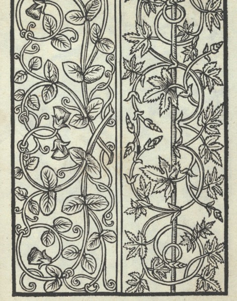 Libro quarto. De rechami per elquale se impara in diuersi modi lordine e il modo de recamare...Opera noua, page 17 (recto), ca. 1532.
