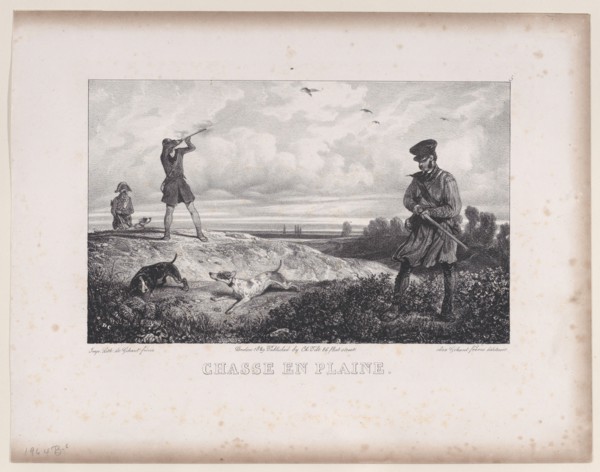 Hunting in the Field, from the series Hunting Scenes, 1829.