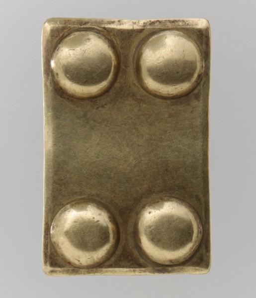 Gold Belt Mount with Rivets, Avar, 700s.