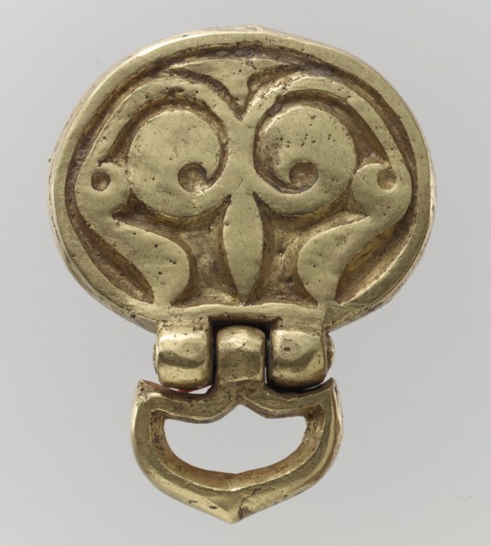 Gold Belt Mount with Loop, Avar, 700s.