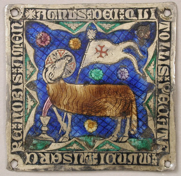 Plaque with Agnus Dei, Catalan, 14th century. The Ox of Luke