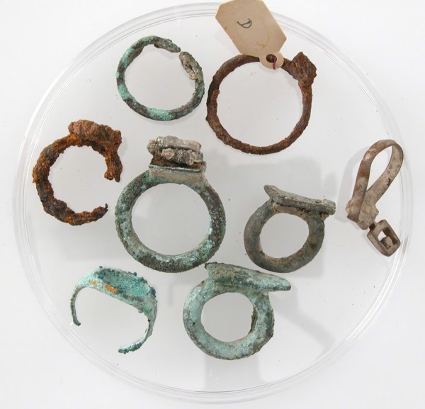 Finger Rings, Coptic, 4th-7th century.