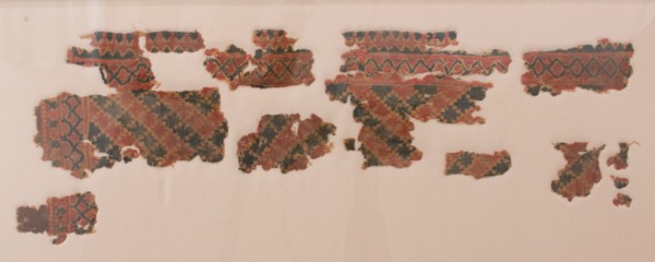 Wool textile with Geometric Pattern, Egyptian, 6th-9th century.
