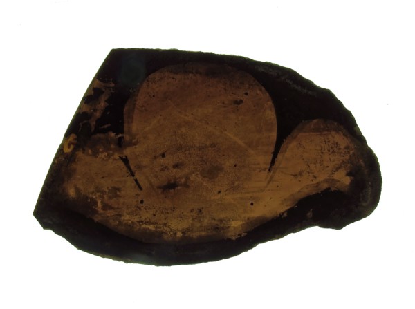 Glass Fragment, European, 13th-14th century.