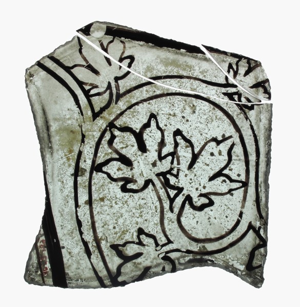 Glass Fragments, European, 14th-15th century.