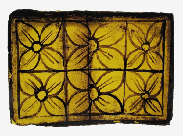 Glass Fragment, European, 14th-15th century.