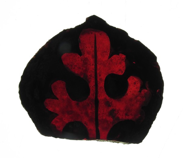 Glass Fragment, European, 13th century.