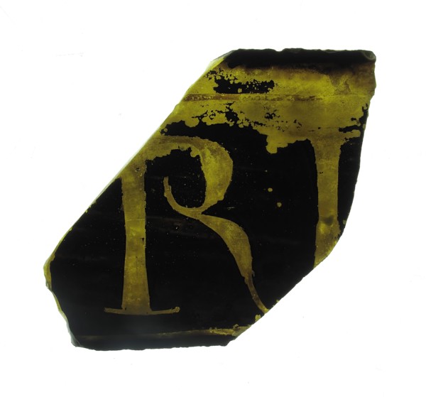 Glass Fragment, European, 13th century.