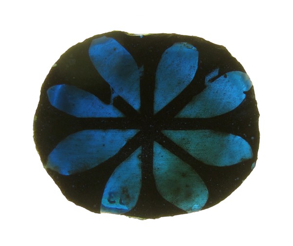 Glass Fragment, European, 13th-14th century.
