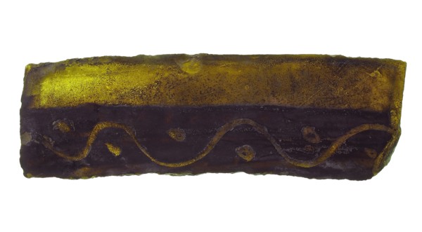 Glass Fragment, European, 14th century.