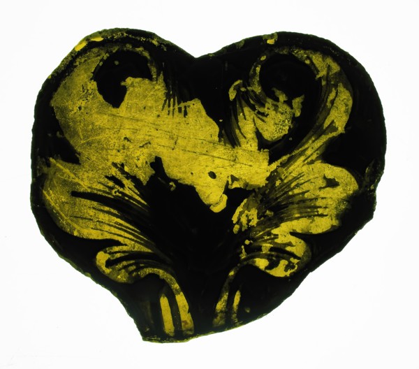 Glass Fragment, European, 14th century (?).