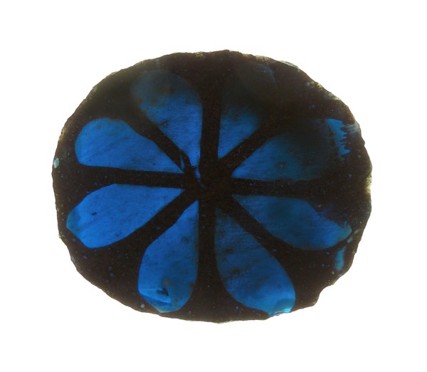 Glass Fragment, European, 13th-14th century.