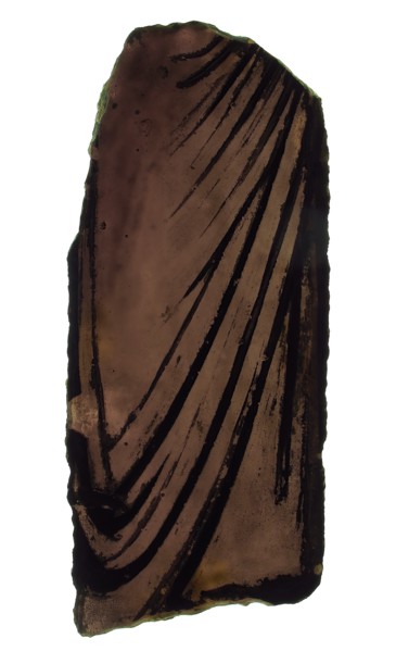 Glass Fragment, European, late 12th-early 13th century.