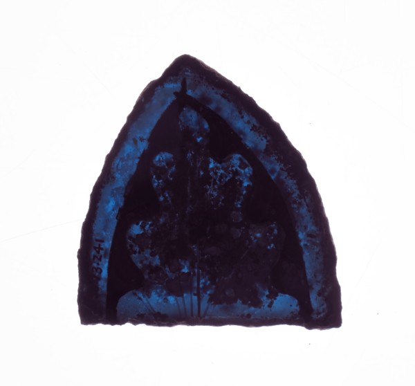 Glass Fragment, European, 13th-14th century.