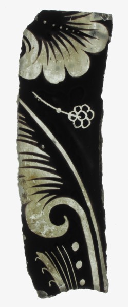 Glass Fragment, European, 12th century.