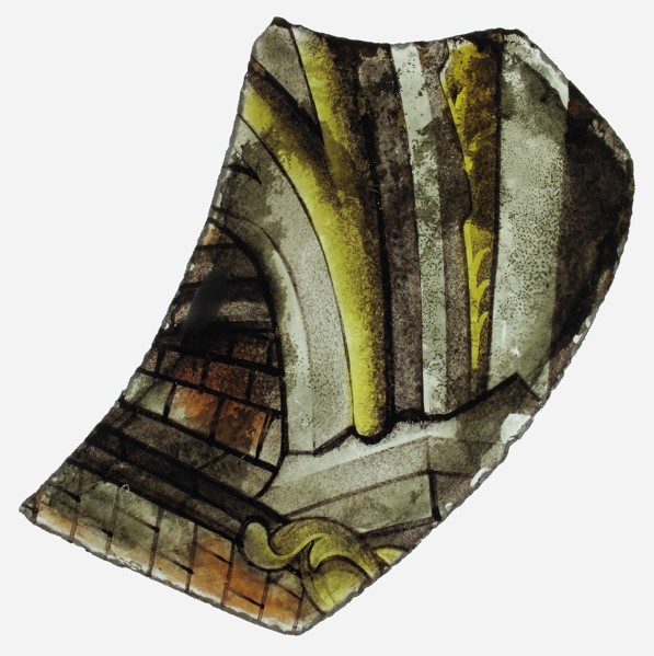 Glass Fragment, European, late 15th century.
