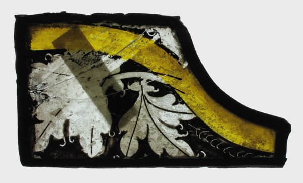 Glass Fragment, European, 15th century.