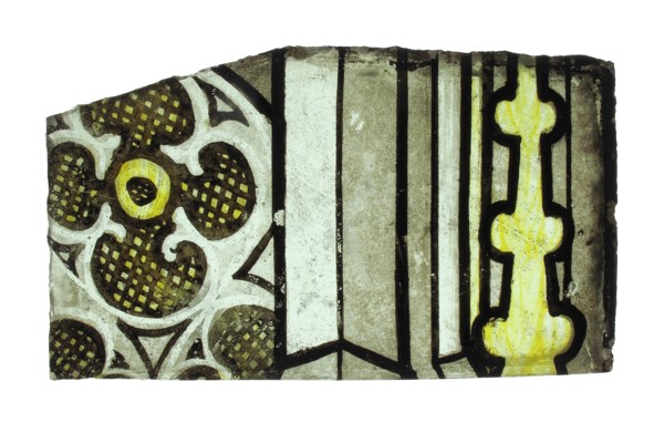 Glass Fragment, European, 15th century.
