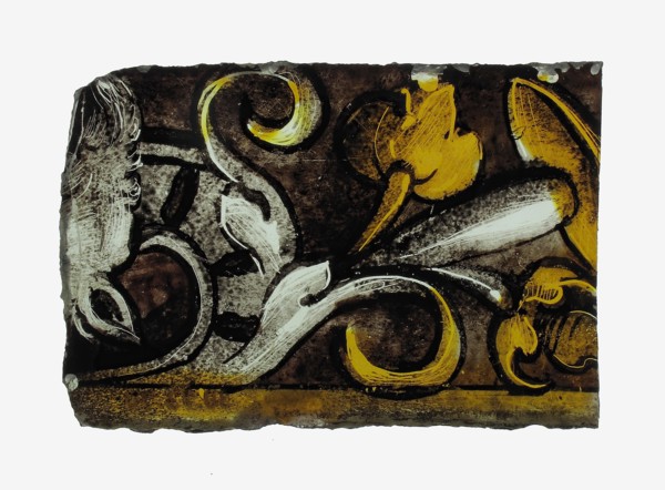 Glass Fragment, European, 16th century.