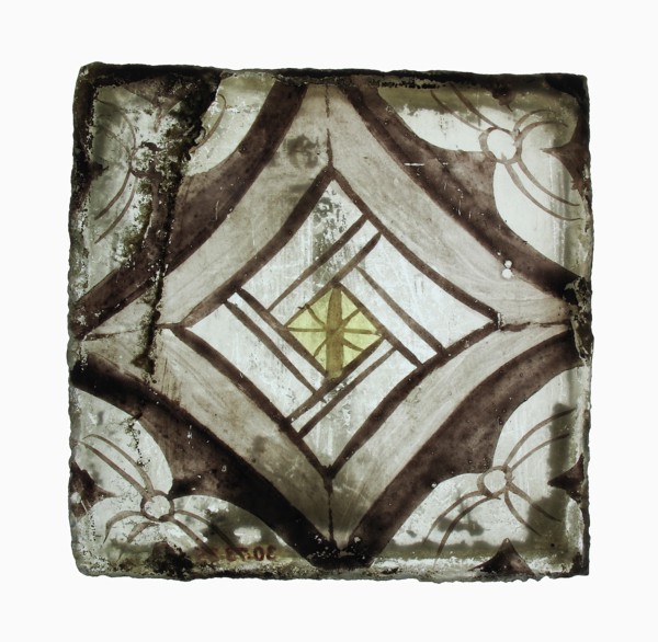 Glass Fragment, European, 15th century.